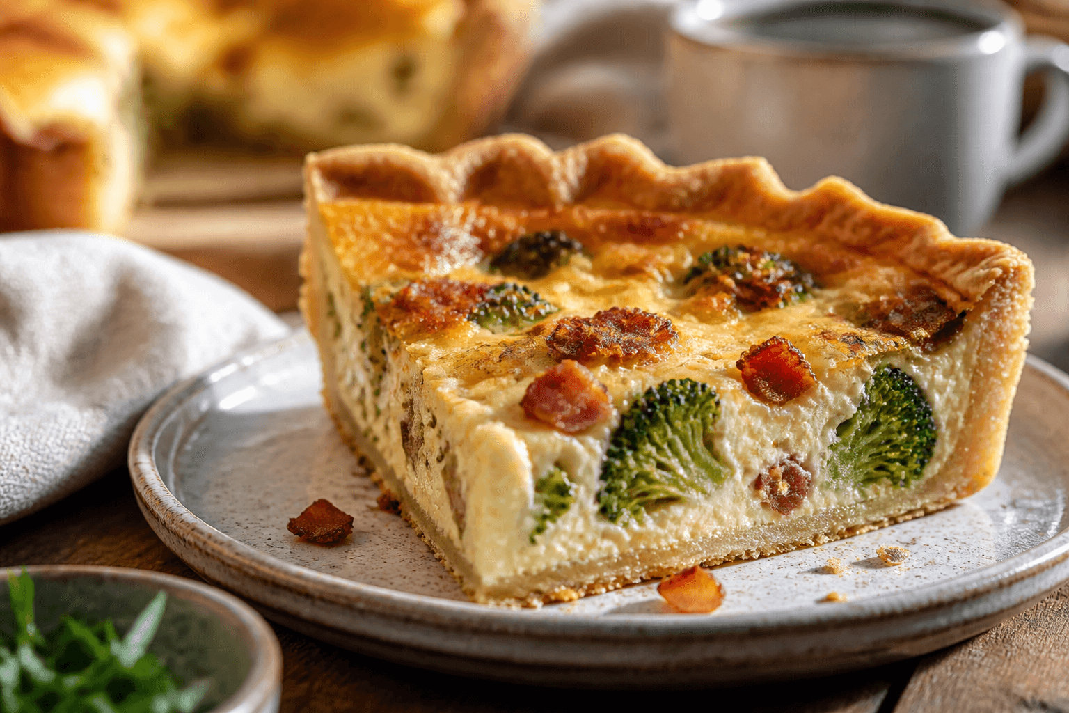 Quiche De Brocoli Y Bacon