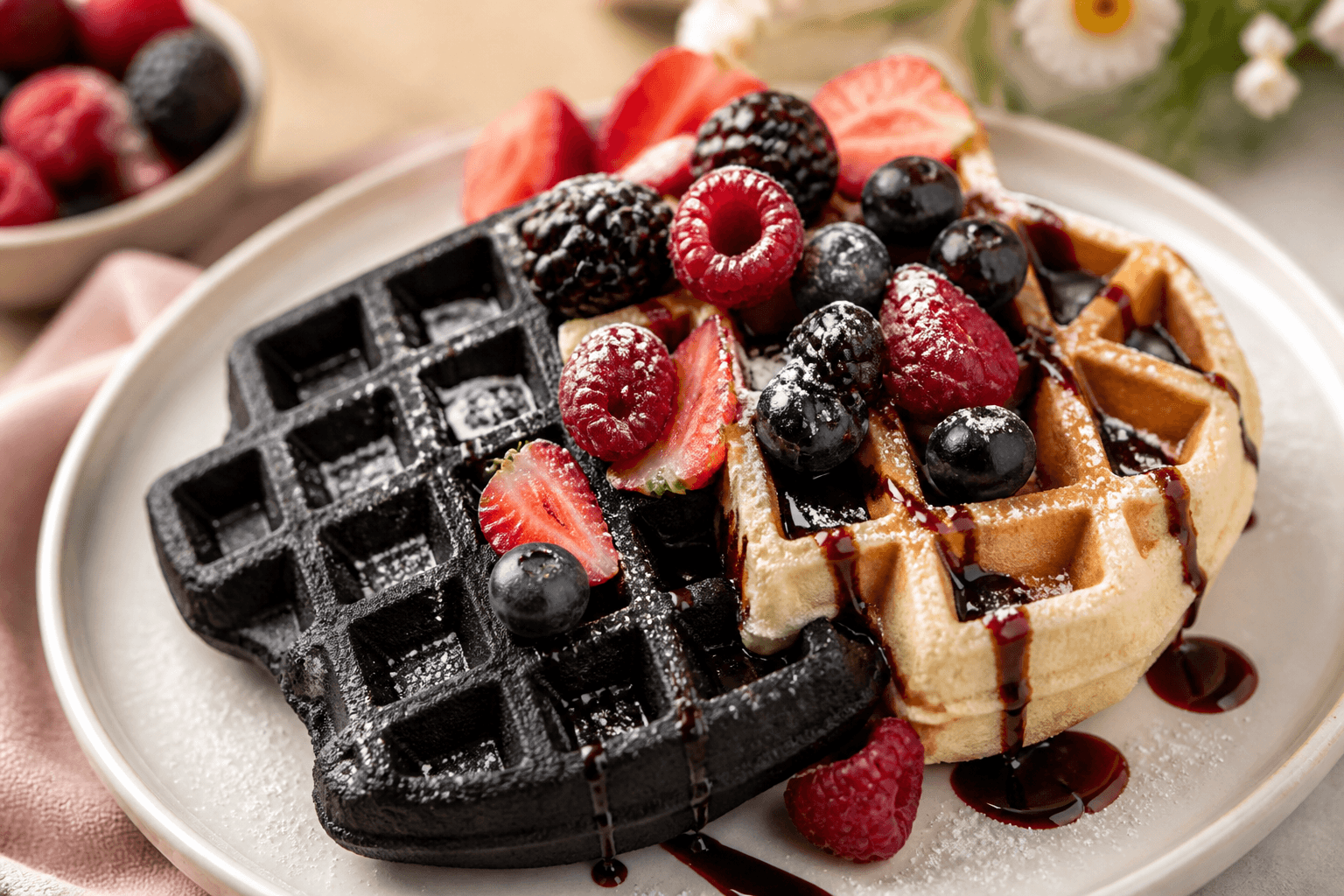Wafles Black And White